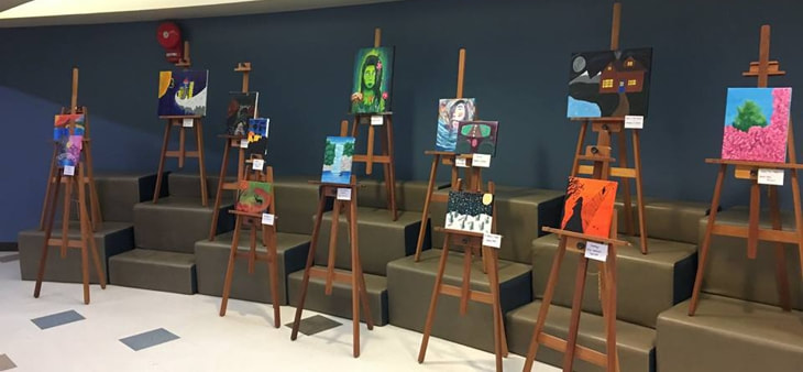 Student Artwork often on display